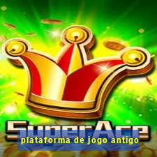 plataforma de jogo antigo